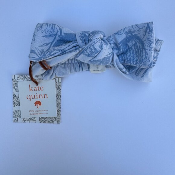 Kate Quinn Head Bow Set | Botanical Toile, 4-Pack | Blue, Sage & Plum | 0–6M (S) - Picture 6 of 6